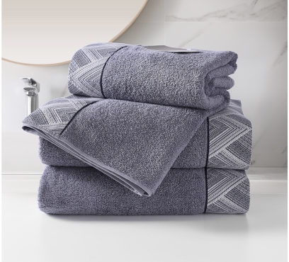 Froté ručníky a osušky Denim 24 - modro-šedá