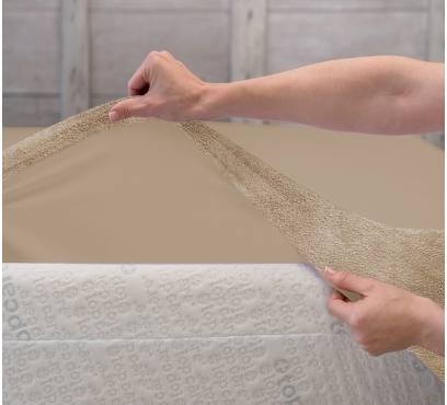 Froté prostěradlo PREMIUM oříškové FE5 (2)