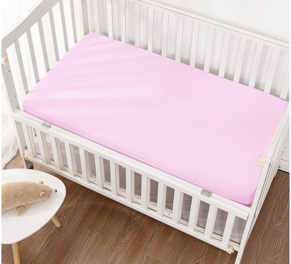 Jersey prostěradlo s lycrou do postýlky JD22 – růžová – 60–70 × 120–140 cm Jersey prostěradlo s lycrou do postýlky JD22 – růžová – 60–70 × 120–140 cm