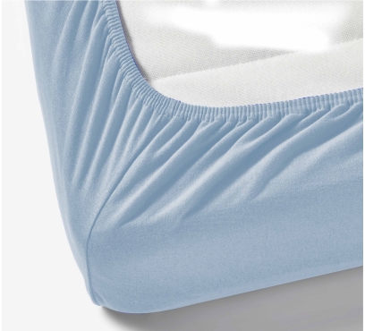 Jersey prostěradlo s lycrou do postýlky JD3 – modrá – 60–70 × 120–140 cm (2)