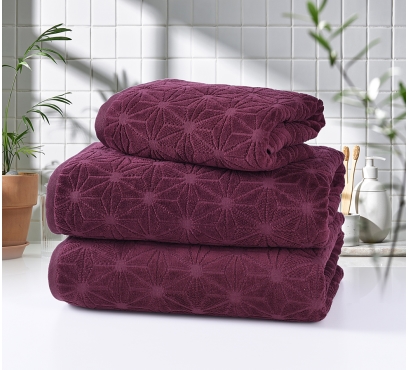 Froté ručníky a osušky Velvet 27 - bordó