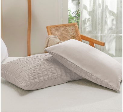 Krepové povlečení a povlaky PREMIUM LS162 – latte (1)