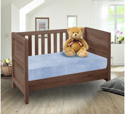 Froté prostěradlo PREMIUM do postýlky FD2 – blankytná – 60–70 × 120–140 cm Froté prostěradlo PREMIUM do postýlky FD2 – blankytná – 60–70 × 120–140 cm