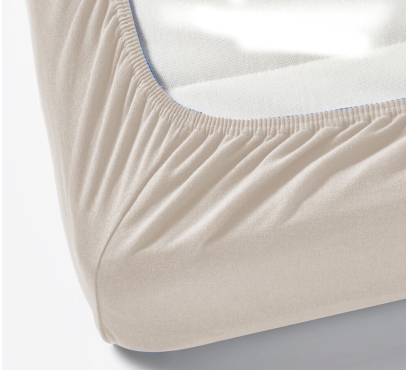 Jersey prostěradlo s lycrou do postýlky JD17 – latte – 60–70 × 120–140 cm (2)
